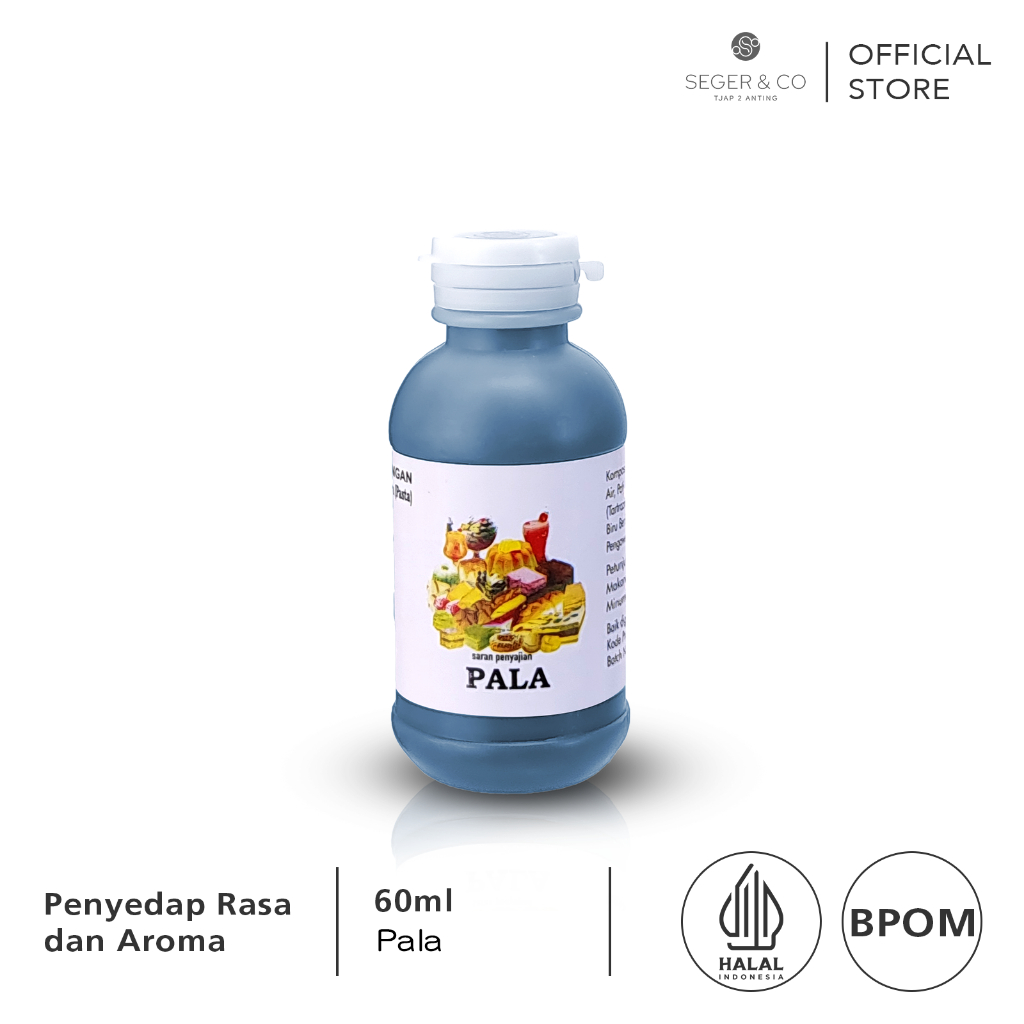 

Seger & Co Essence Pasta PALA Penyedap Kue 60ml Perisa Makanan Food Flavors Bahan Tambahan Pangan