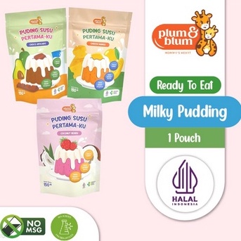 

[CSE33] Plum & Blum Silky Pudding Buah-buahan / Snack Mpasi - 150 gram Best Product Ｏ☆