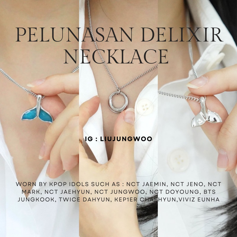 JENO JAEMIN WHALE TAIL DONUT NECKLACE ORIGINAL DELIXIR