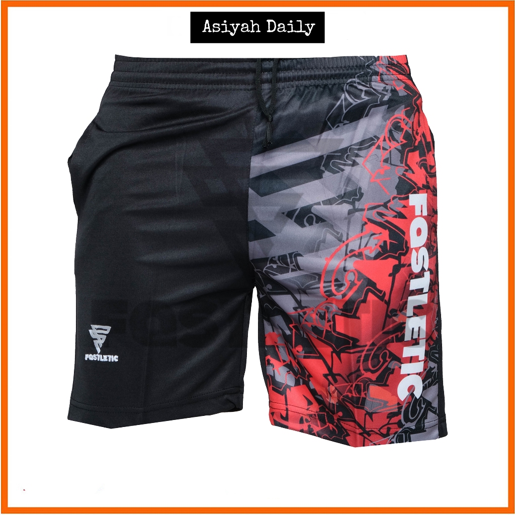 Celana Pendek Olahraga Pria Wanita Printing Original | Kolor Lari Badminton Futsal Tenis Bulutangkis