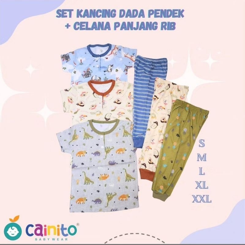 Cainito Setelan Pendek +Celana Panjang