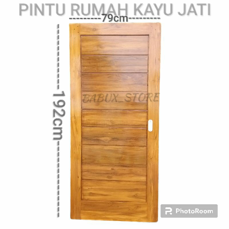 Pintu rumah kayu jati minimalis