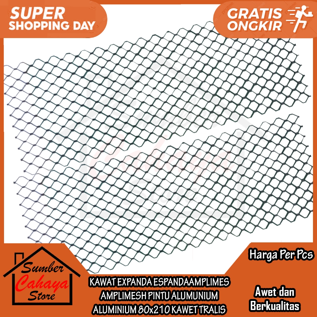 Kawat Expanda Espanda Amplimes Amplimesh Pintu Alumunium Aluminium 80x210 Kawet Teralis Tralis Mesh 