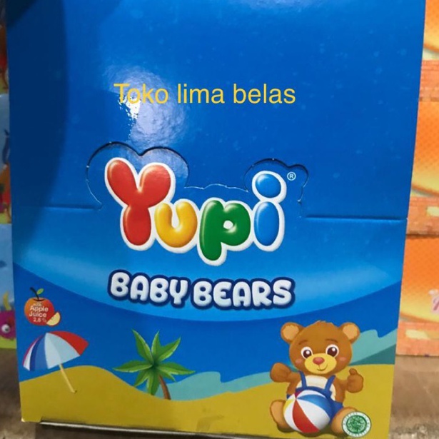 

Best✧ Yupi Baby Bears Bear 1 box isi 24 Pcs Terbaru ^_