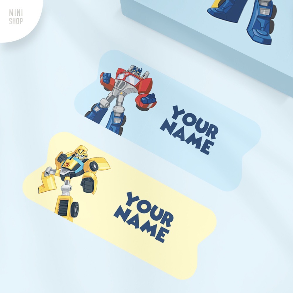 

Stiker Nama Custom Waterproof Transformers ( Optimus Prime Bumble Bee )