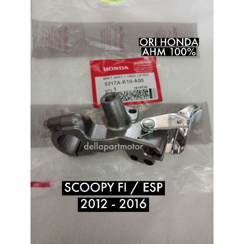 5317A-K16-A00 BRACKET RUMAH HANDEL REM KIRI SCOPY FI / SCOPY ESP ORI HONDA
