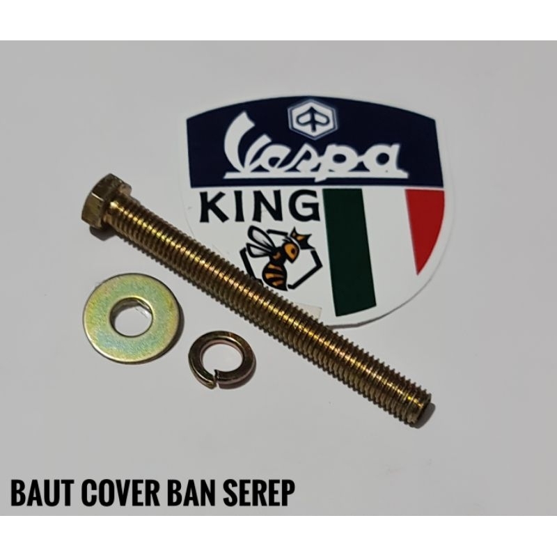 baut cover ban serep vespa klasik baut tutup ban cadangan vespa Px Excel Exclusive Ps Spartan