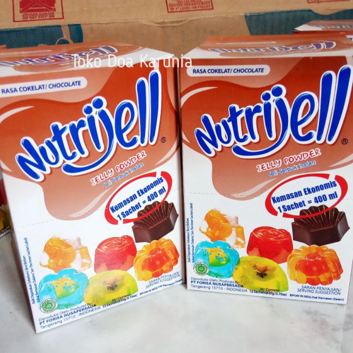 

[KODE 8SYVY] Nutrijell Coklat / Nutrijell Buah 1 box isi 12 sachet