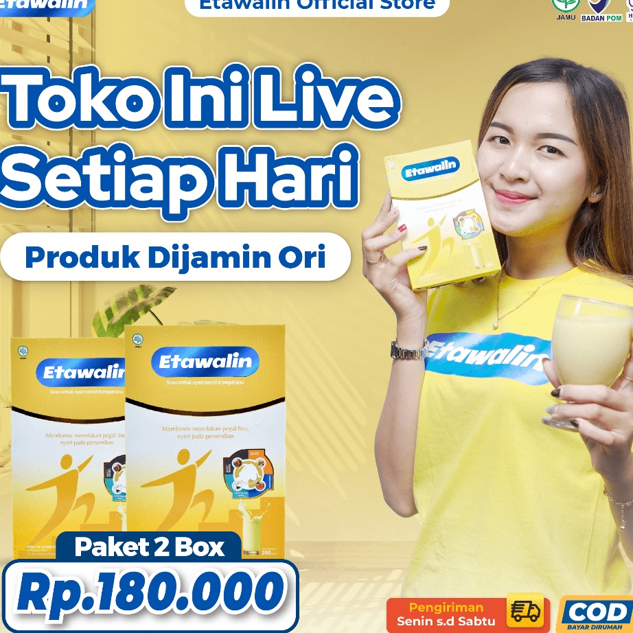 

[KODE TS6PA] Etawalin Susu Kambing Etawa Solusi Asam Urat Dan Nyeri Sendi Official 2 Box