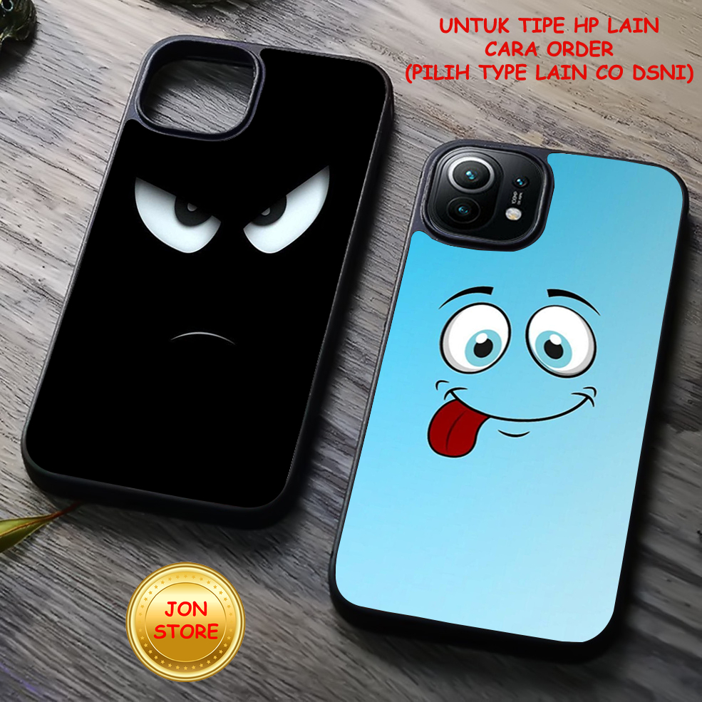 JON-STORE ( FF 2 ) Casing/Case Sofcase Hardcase Glossy/kilau Motif Smile cute Unik Untuk Samsung A14