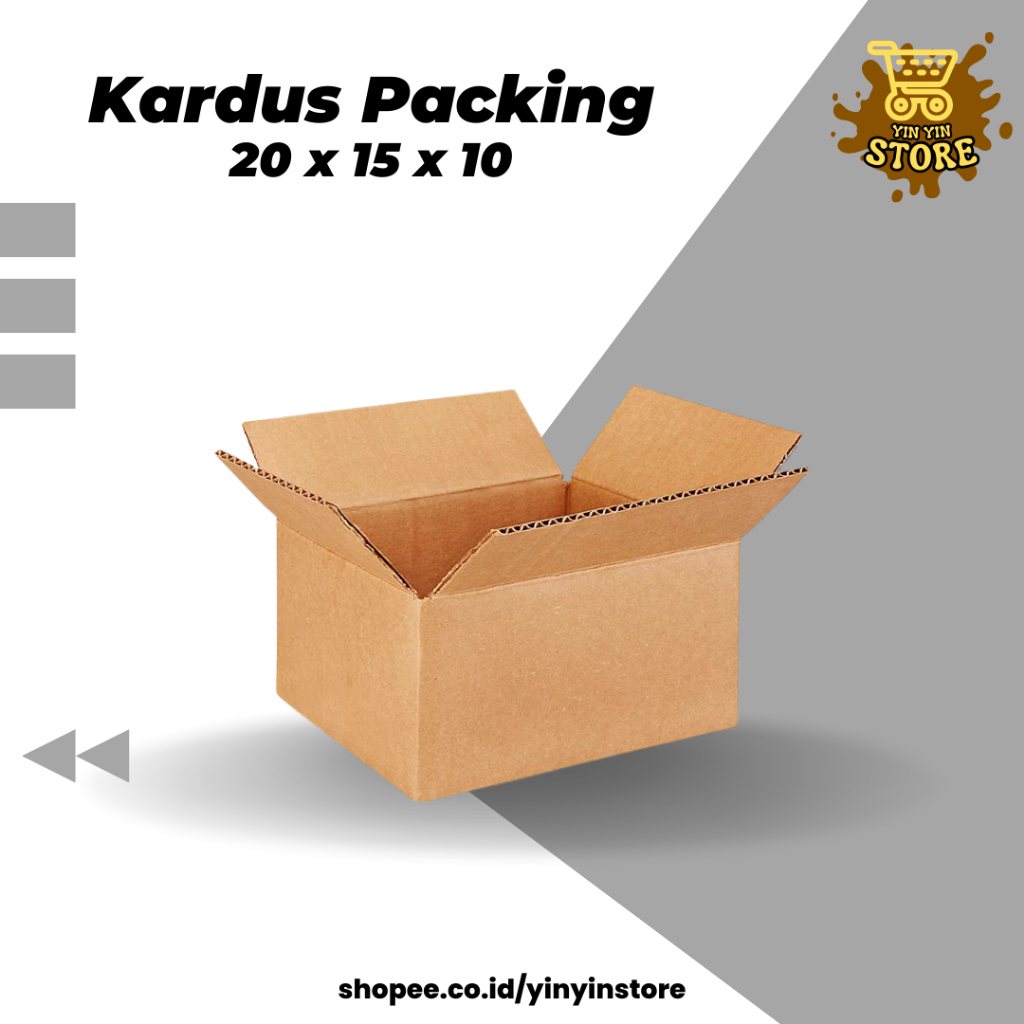 

Kardus Packing Ukuran 20x15x10 Baru & Tebal