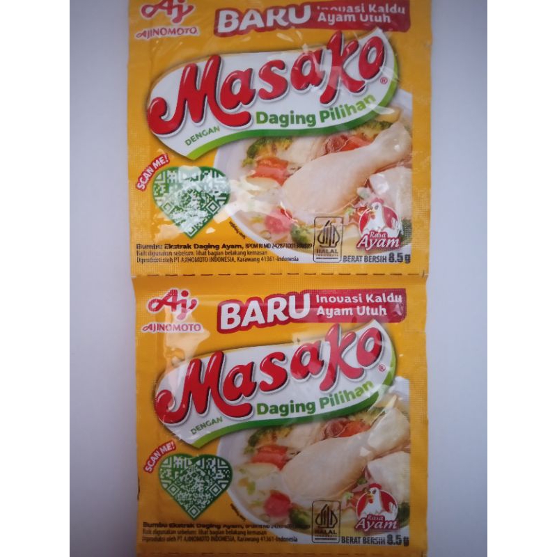 

Masako rasa ayam per renceng isi 12 sachet