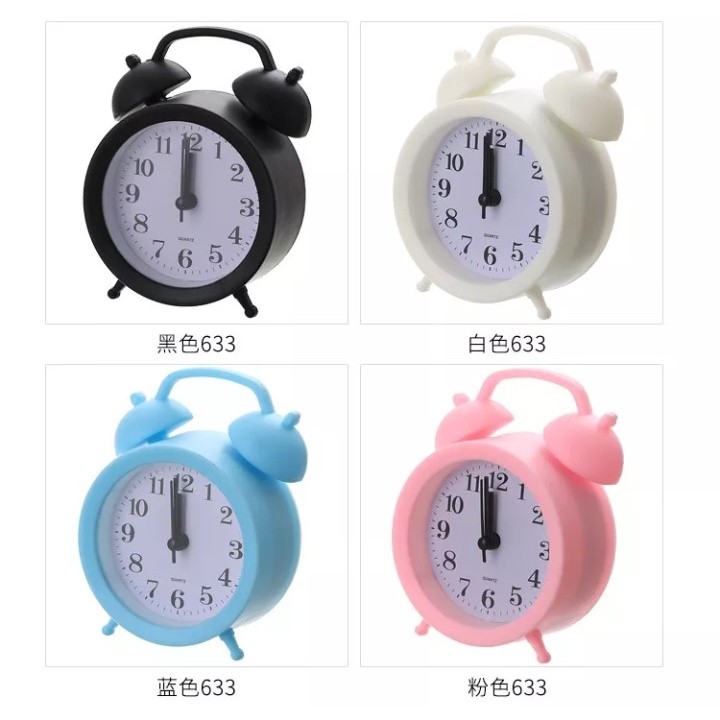 Jam Weker Alarm JX 8028 / Jam Meja Alarm / Dm 8 cm