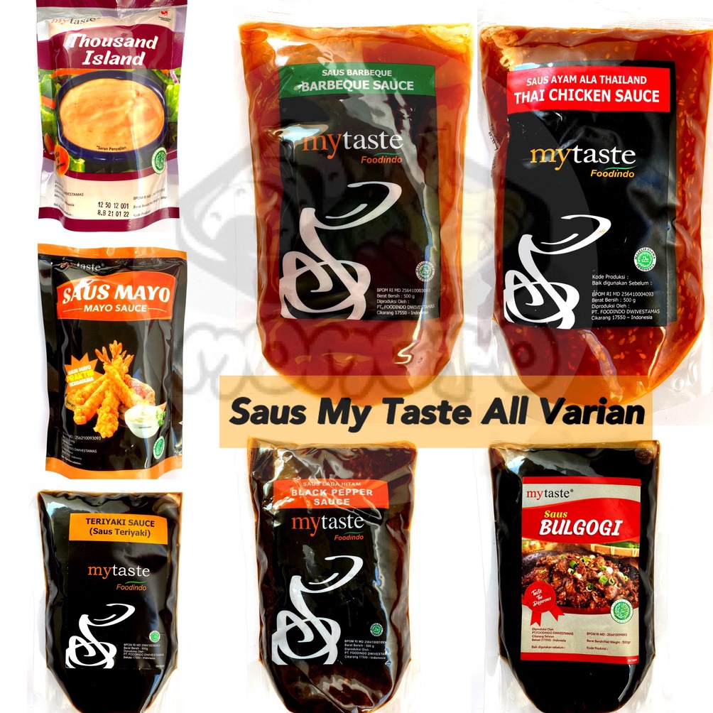 

[Produk GN95] My Taste Saus Barbeque / Blackpepper / Teriyaki / Bulgogi / Thai Chicken / Mayo / Thousand Island 45