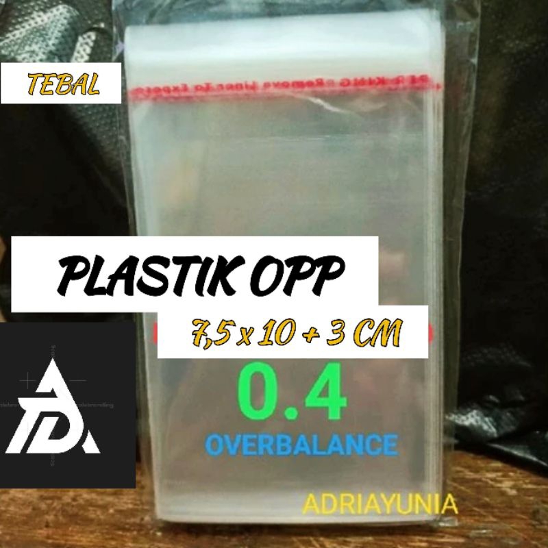 Plastik Opp 7,5x10 cm - Plastik Opp 7.5 x 10 cm kue - Opp Seal Souvenir