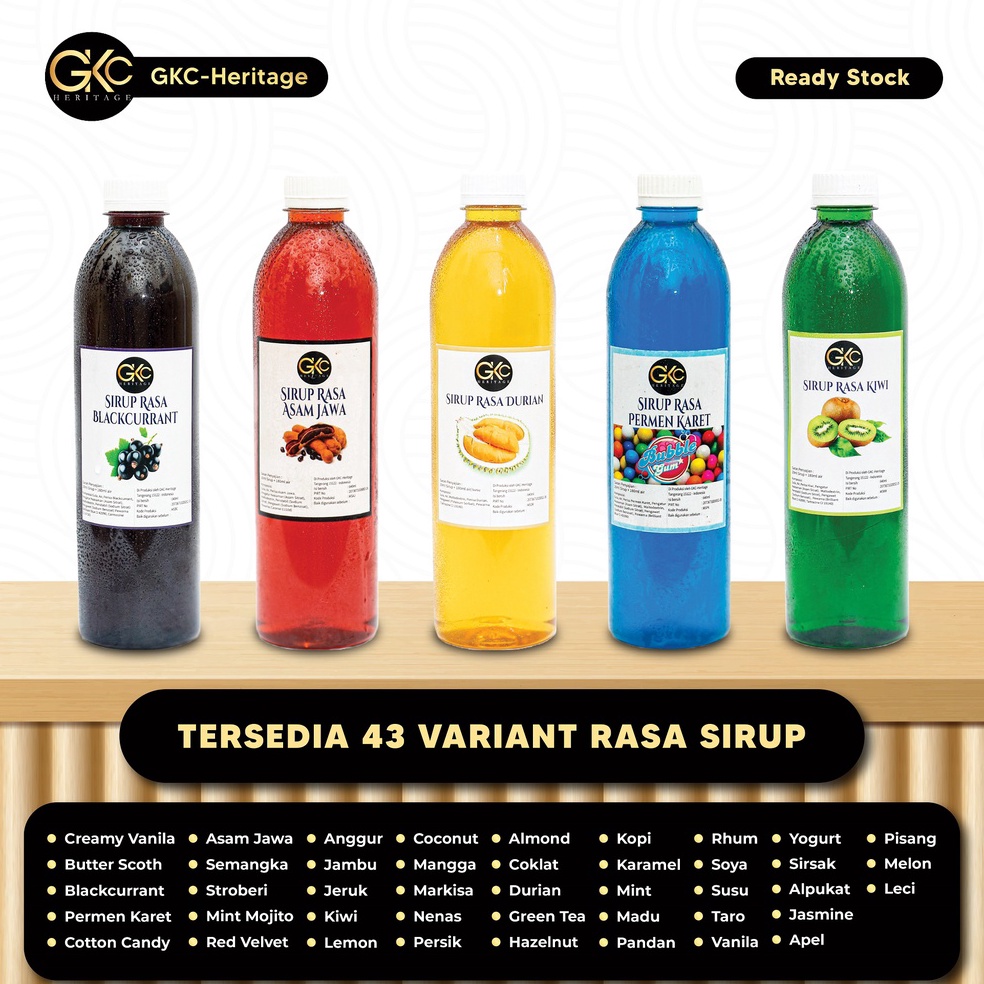 

[QNZ97] Gkc Heritage Sirup Aneka Rasa - Syrup Variant Flavor 640ml Ready Stock