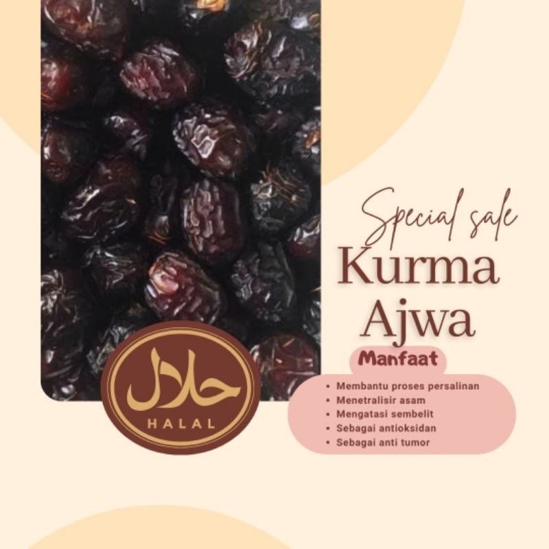 

kurma sukari / kurma tangkai / kurma madu / kurma ajwa 500 gram