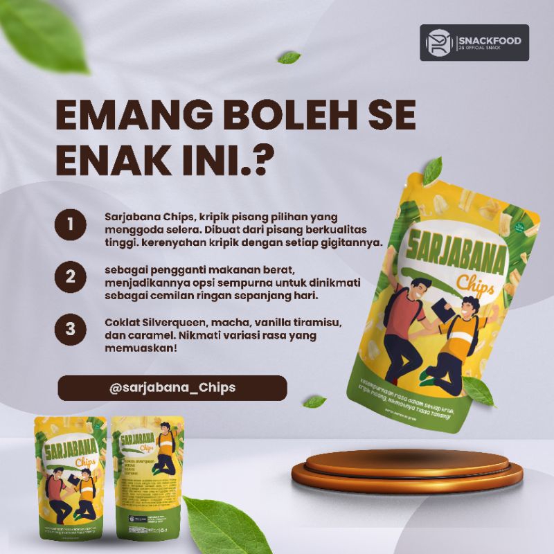 

Kripik Pisang Sarjana Snack SARJABANA CHIPS kripik manis