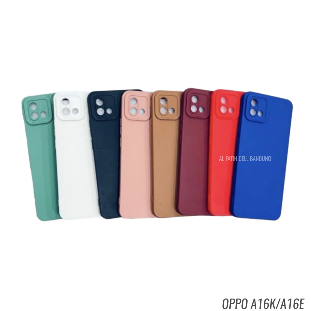 Case Oppo A16K A16E Softcase Pro Camera - Candy Case - Casing Macaron - Case Polos