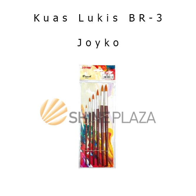 

[Produk HJ91] Kuas Lukis Brush Joyko Round BR-3 - Kuas Cat Acrylic Minyak Cat Air Best Produk ￣)～