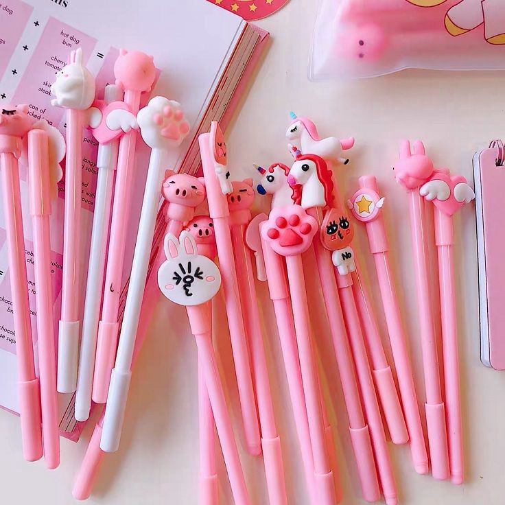 

[KODE PRODUK LEVMJ9442] MARKAS HL0078 Pena Karakter Set Pouch Isi 20 Pcs Tempat Pensil Transparan Zipper Bag