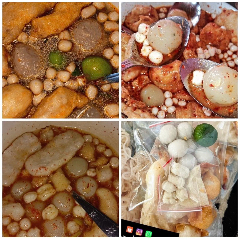 

Bakso aci super endull varian lengkap isian banyak