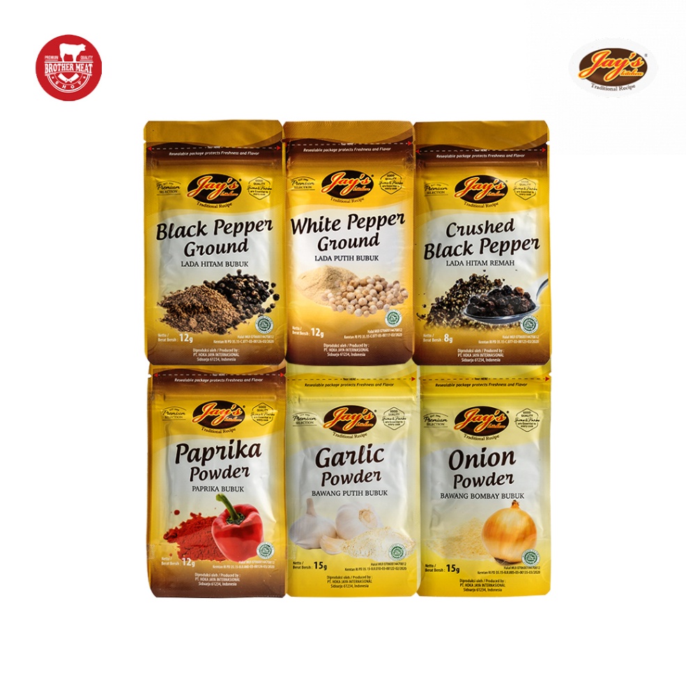 

Jay's Kitchen Natural Dry Spices Zip Lock, Bumbu Rempah Kering Alami Diskon