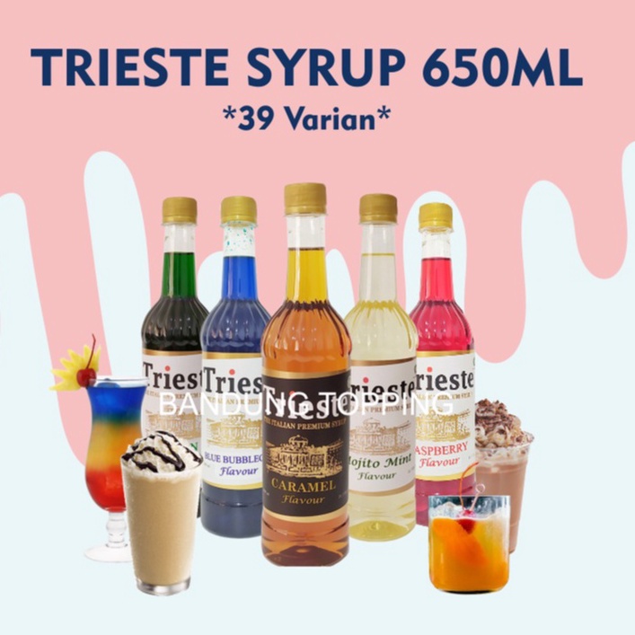 

≛Best Product✫ Trieste italian syrup variant rasa premium 650ml P75 ➵
