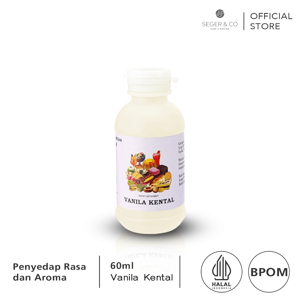 

Seger & Co Vanila Kental Essence Pasta Perisa Makanan 60ml Food Flavors Bahan Tambahan pangan