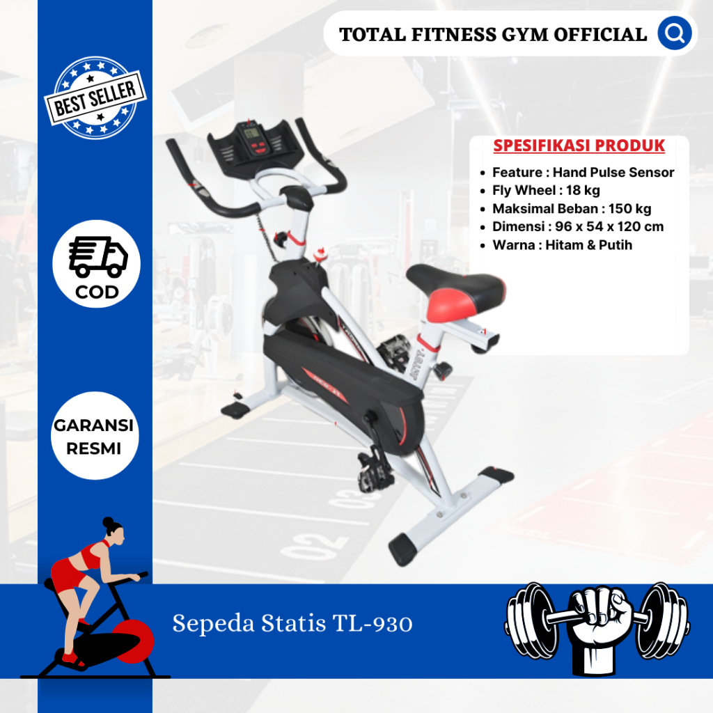 Alat Fitness Sepeda Statis Spining Bike TL-930