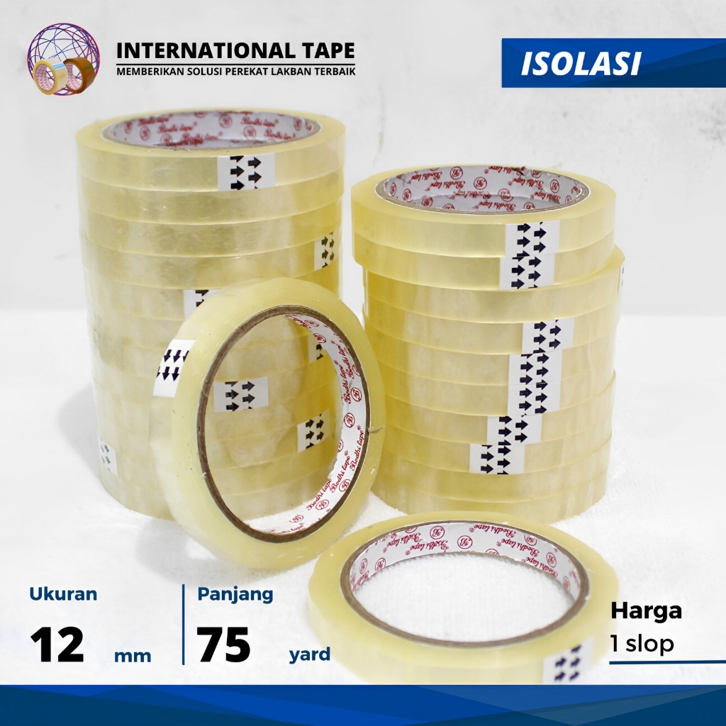 

ISOLASI BODHI TAPE" 12/24mm x 75 yard TAPE "PCS" MURAH