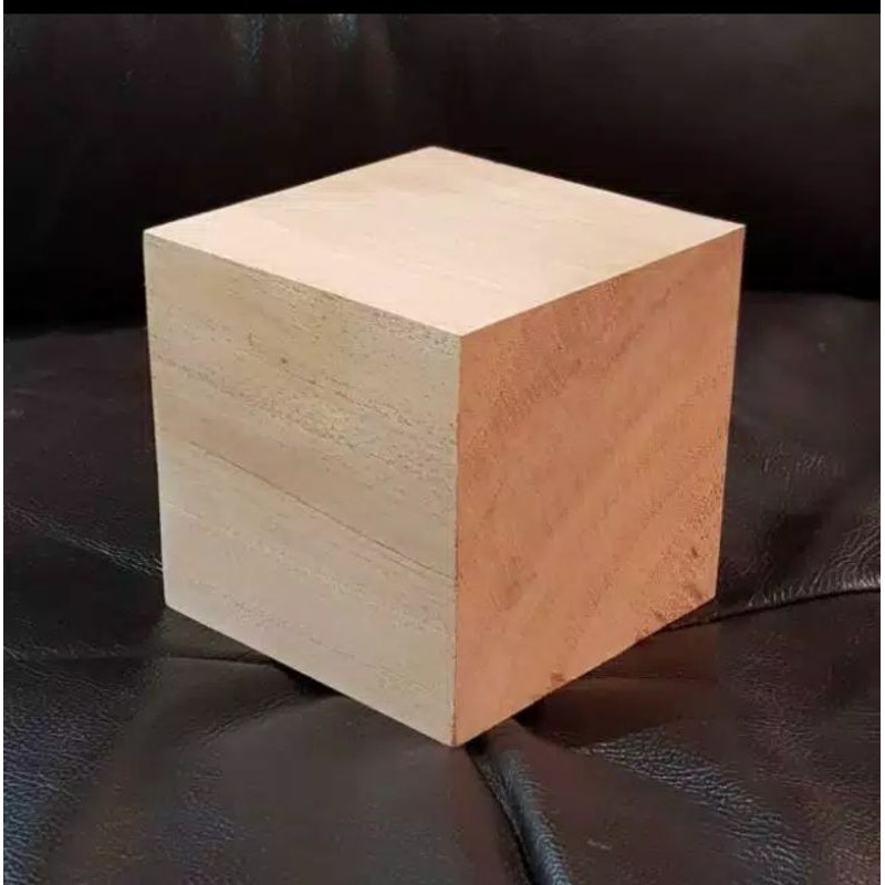 Balok kayu - Kubus kayu mahoni 11x11x11cm