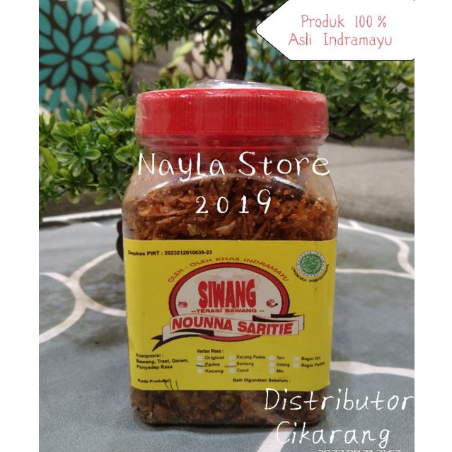 

T3rkini Siwang nounna saritie (170 gr) / Bawang goreng terasi TERLARIS Potongan