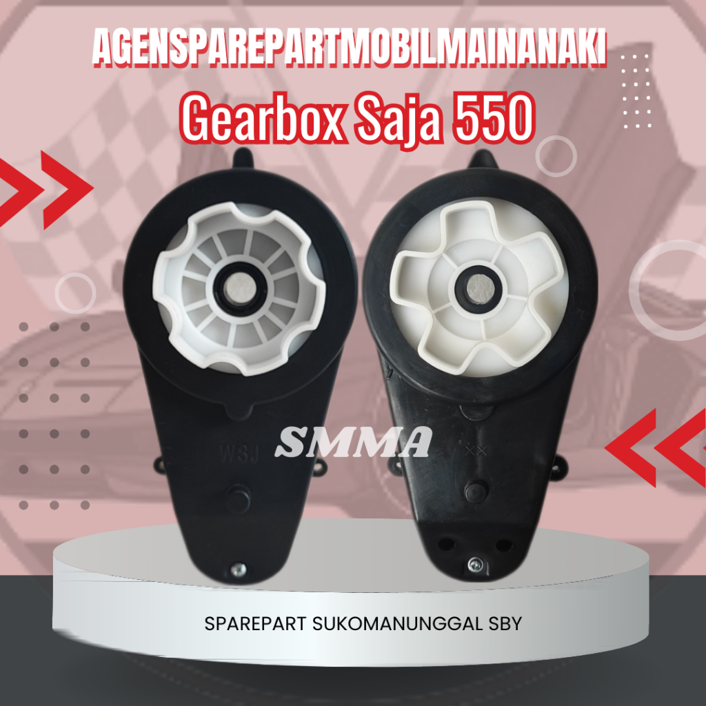 SMMA || GEARBOX 550 TANPA DINAMO GEAR BOX SAJA GEAR METAL BESI MOBIL MAINAN AKI ANAK CMB PMB PLIKO J