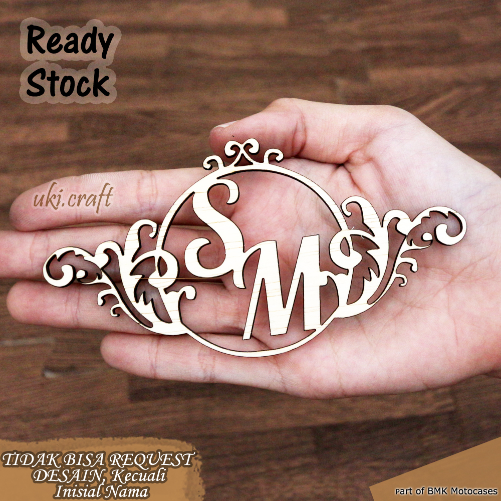 Frame Border Inisial Nama Logam Mulia Bulat Salur Kayu Mdf Plywood Cutting Frame Bulat Sulur Menghia