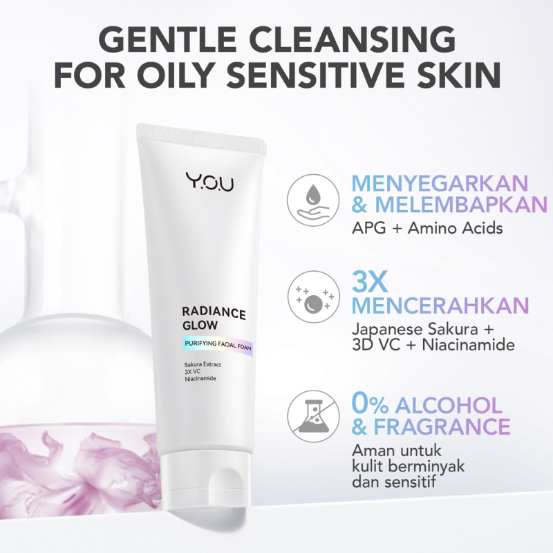 YOU RADIANCE GLOW PURIFYING FACIAL WASH 100gr