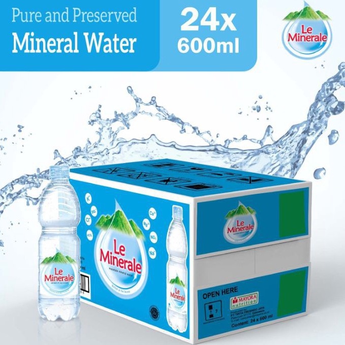 

D!ju4l Murah LE MINERALE AIR MINERAL 600ML x 24 (KHUSUS GOSEND / ) [130]