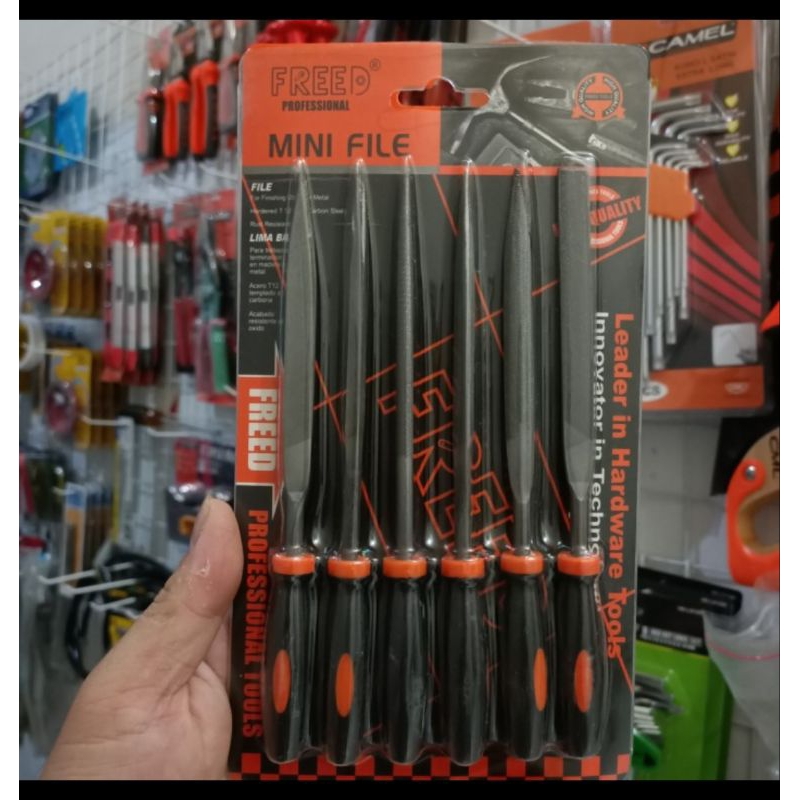 Kikir set Freed 6 pcs -kikir mini Freed mini files