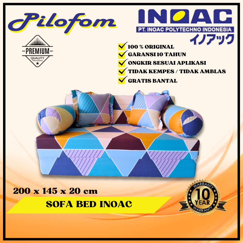 INOAC Pilofom Sofa Bed INOAC UK.200x145x20 cm