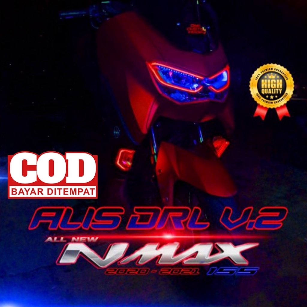PAKET LED ALIS NMAX NEW BONUS DEVIL EYES LAMPU ALIS NMAX GEN 2 GRATIS DEMON EYE /LAMPU LED ALIS NMAX