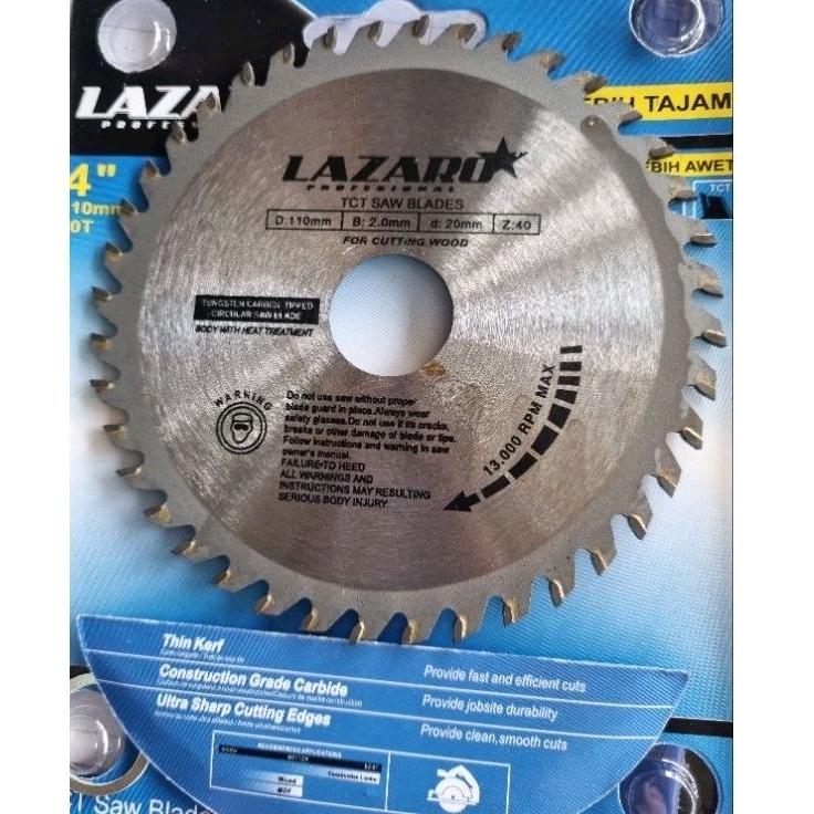 MATA GERGAJI KAYU 4" MATA GERINDA TANGAN 4" MATA POTONG KAYU TRIPLEK 4 INCH LAZARO