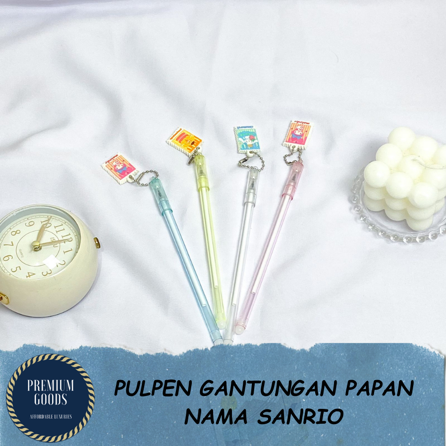 

BOLPEN TINTA HITAM / BOLPEN PULPEN PENA GEL GANTUNGAN RANTAI PAPAN NAMA SANRIO LUCU UNIK ALAT TULIS SEKOLAH KANTOR TERMURAH BISA COD DAN GROSIRAN