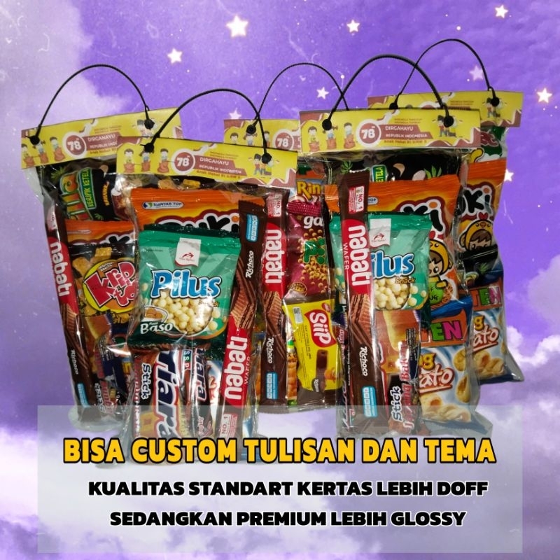 

plastik dan label ulang tahun bingkisan ultah anak