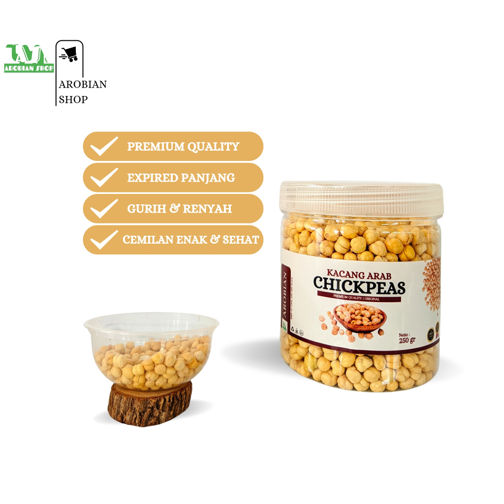 

Kacang Arab Chickpeas Panggang Premium Quality Original 100% Oleh Oleh Haji Umroh