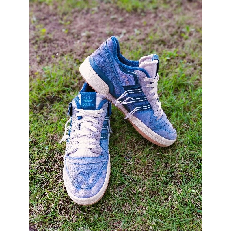 Sepatu Pria Adidas forum 84 low royal blue denim