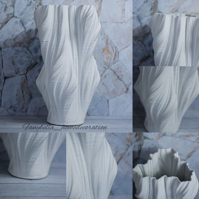 Vas Bunga Keramik Mewah import cantik minimalis