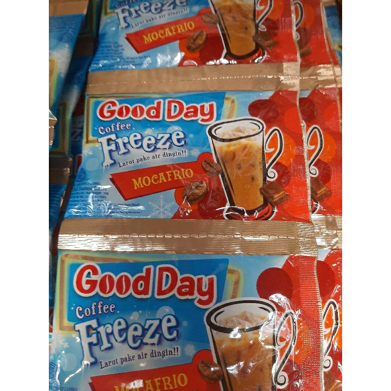 

(10 SACHET) KOPI GOOD DAY FREEZE MOCAFRIO ICE COFFE 30 GRAM