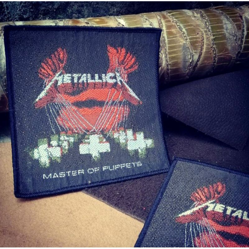 Patch emblem bordir Metallica import 10×10cm