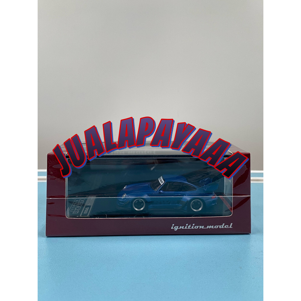 IGNITION MODEL RWB BLUE MATT RWB IGNITION MODEAL BLUE PORSCHE RWB IGNITION MODEL BLUE