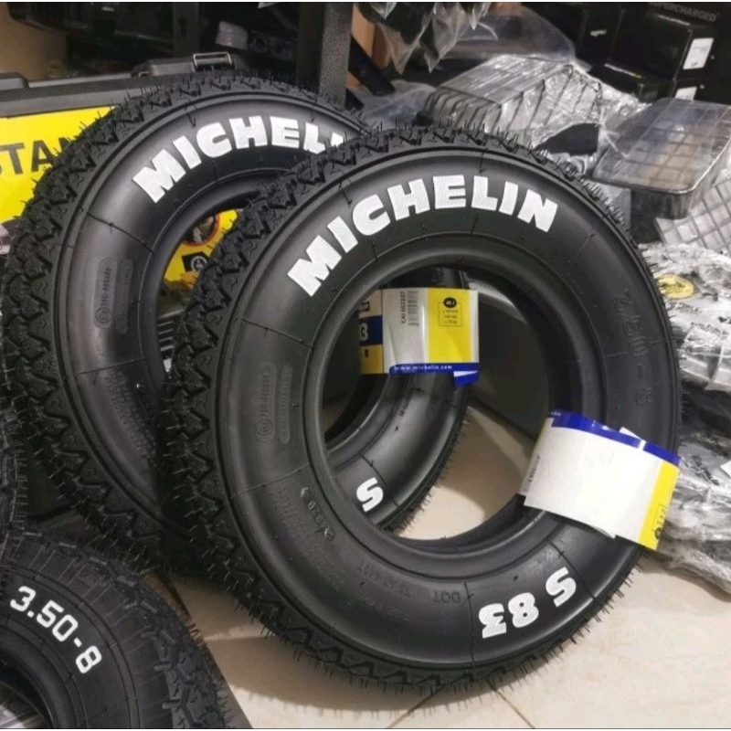 BAN VESPA TUBELESS MICHELIN S83 3.50-10 3.00-10 BAN VESPA KLASIK MICHELIN S83 1 BIJI